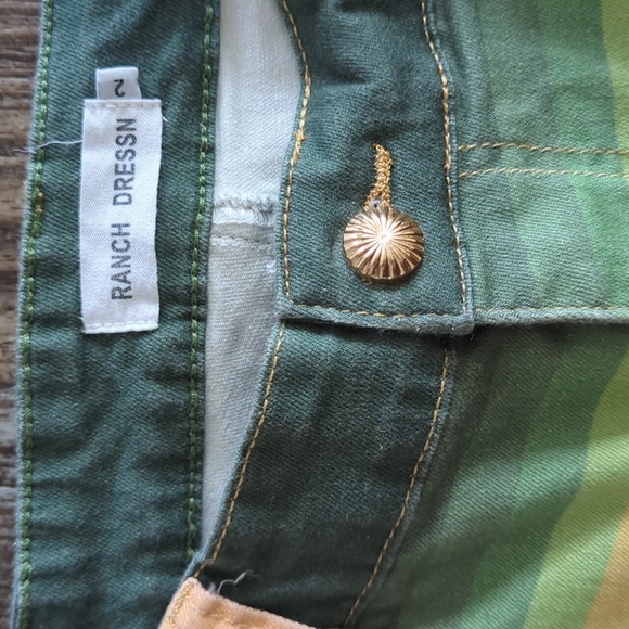 RANCH DRESS'N Fallon Taylor "Moab" serape super flare rodeo cowgirl jeans sz 2 - Picture 11 of 13